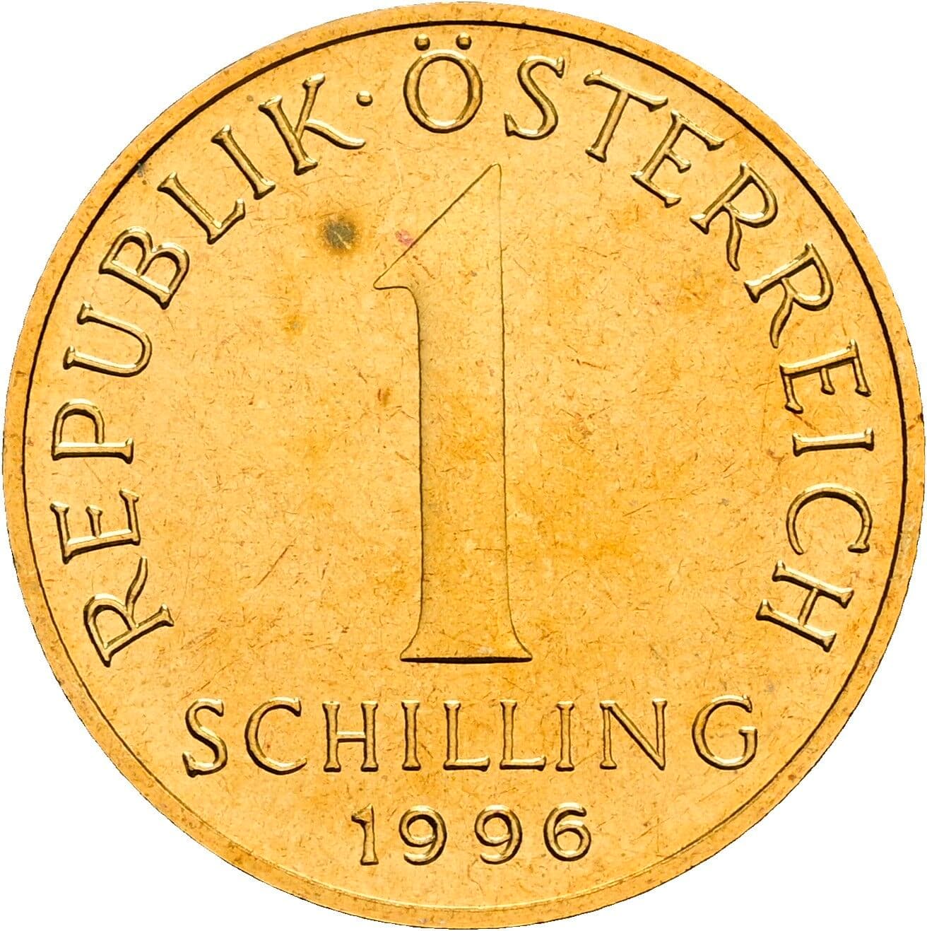 1 Schilling 1996 – Vorderseite
