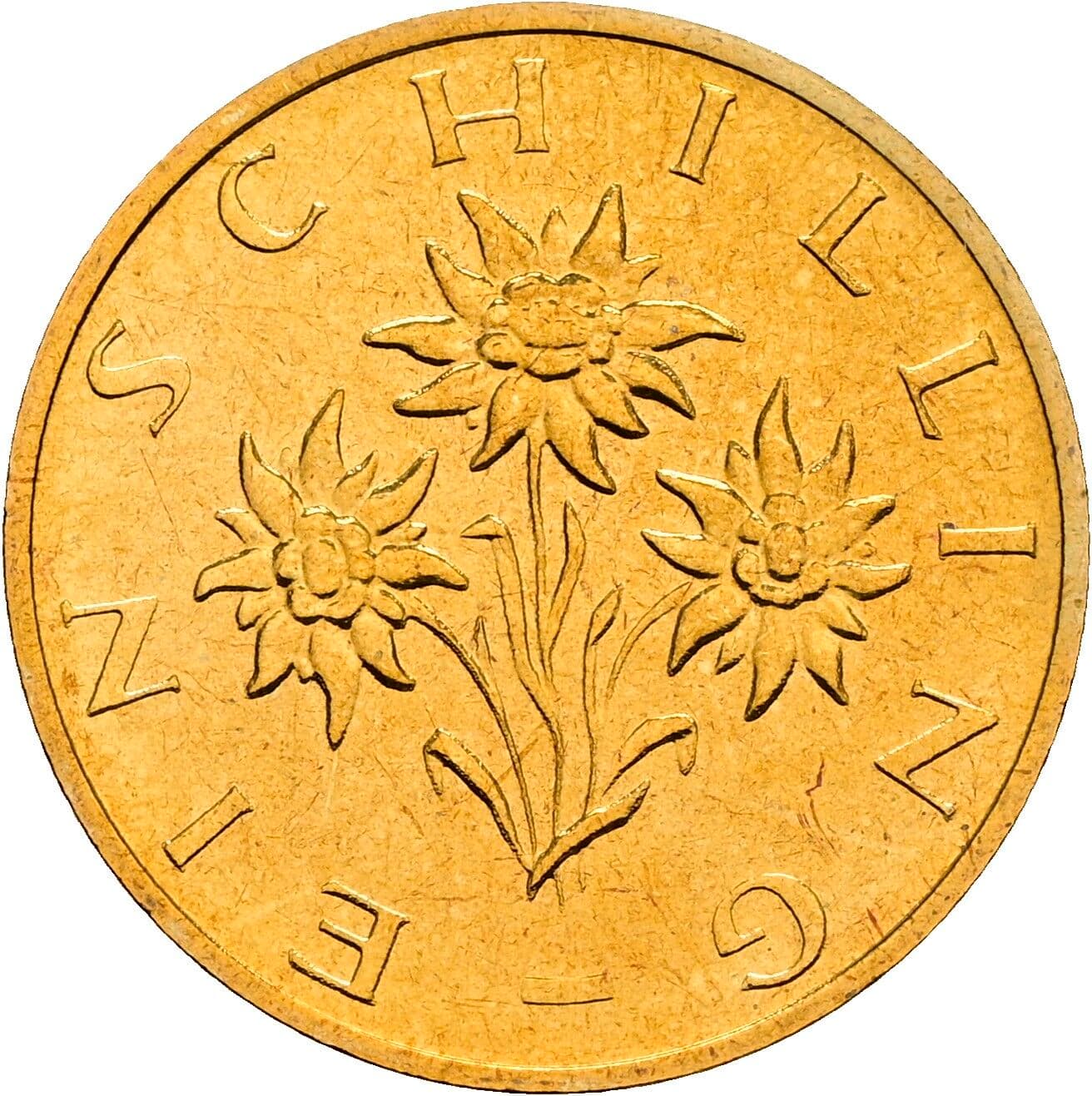 1 Schilling 1996 – Rückseite