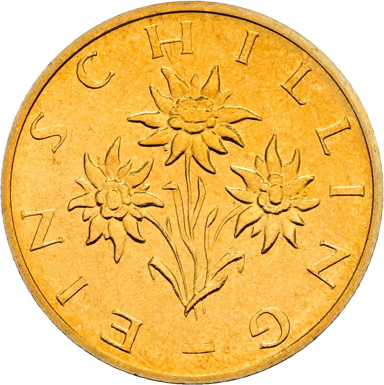 1 Schilling 1996 – Rückseite