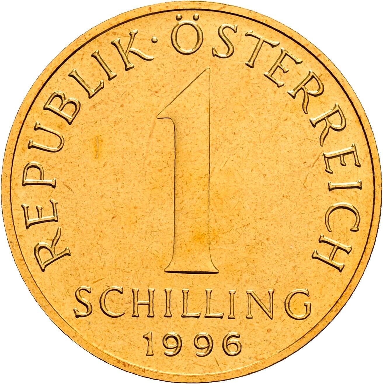 1 Schilling 1996 – Vorderseite