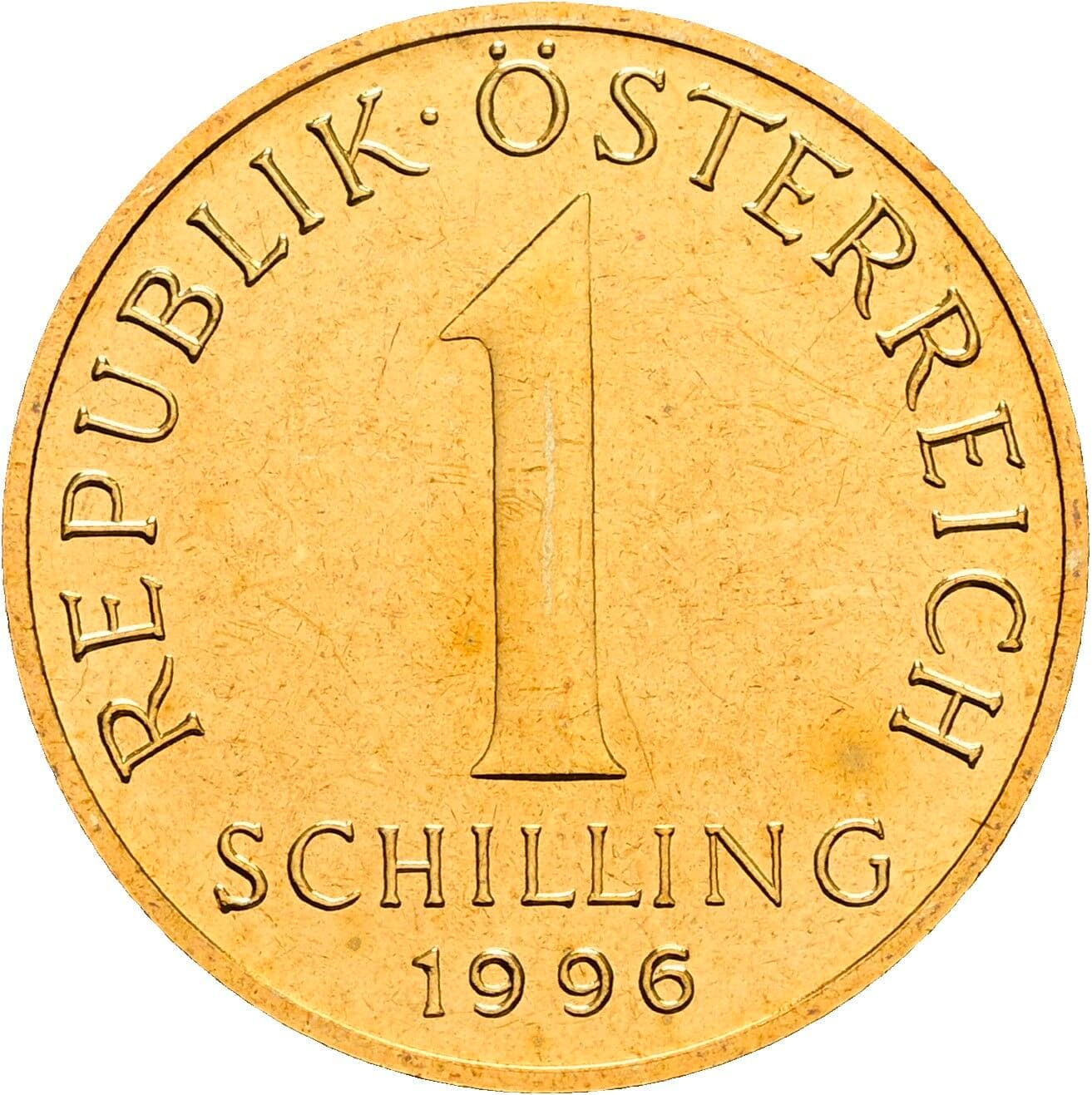 1 Schilling 1996 – Vorderseite