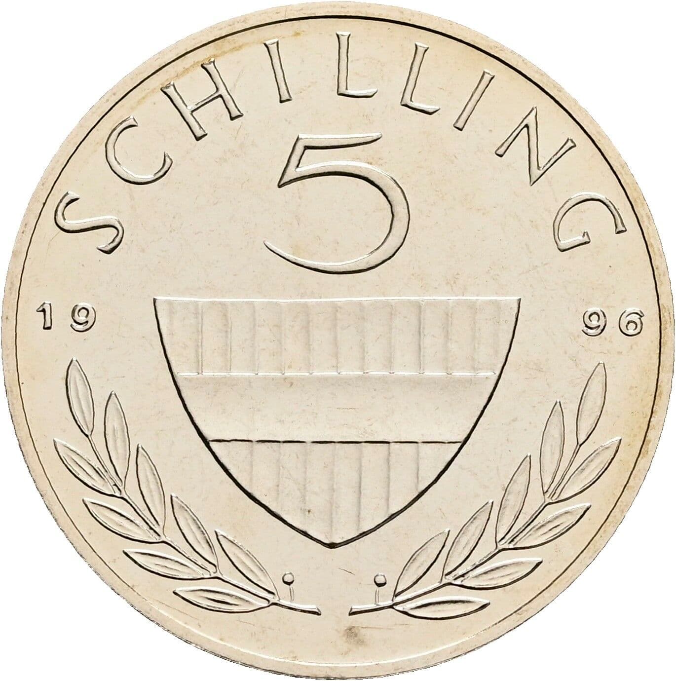 5 Schilling 1996 – Vorderseite