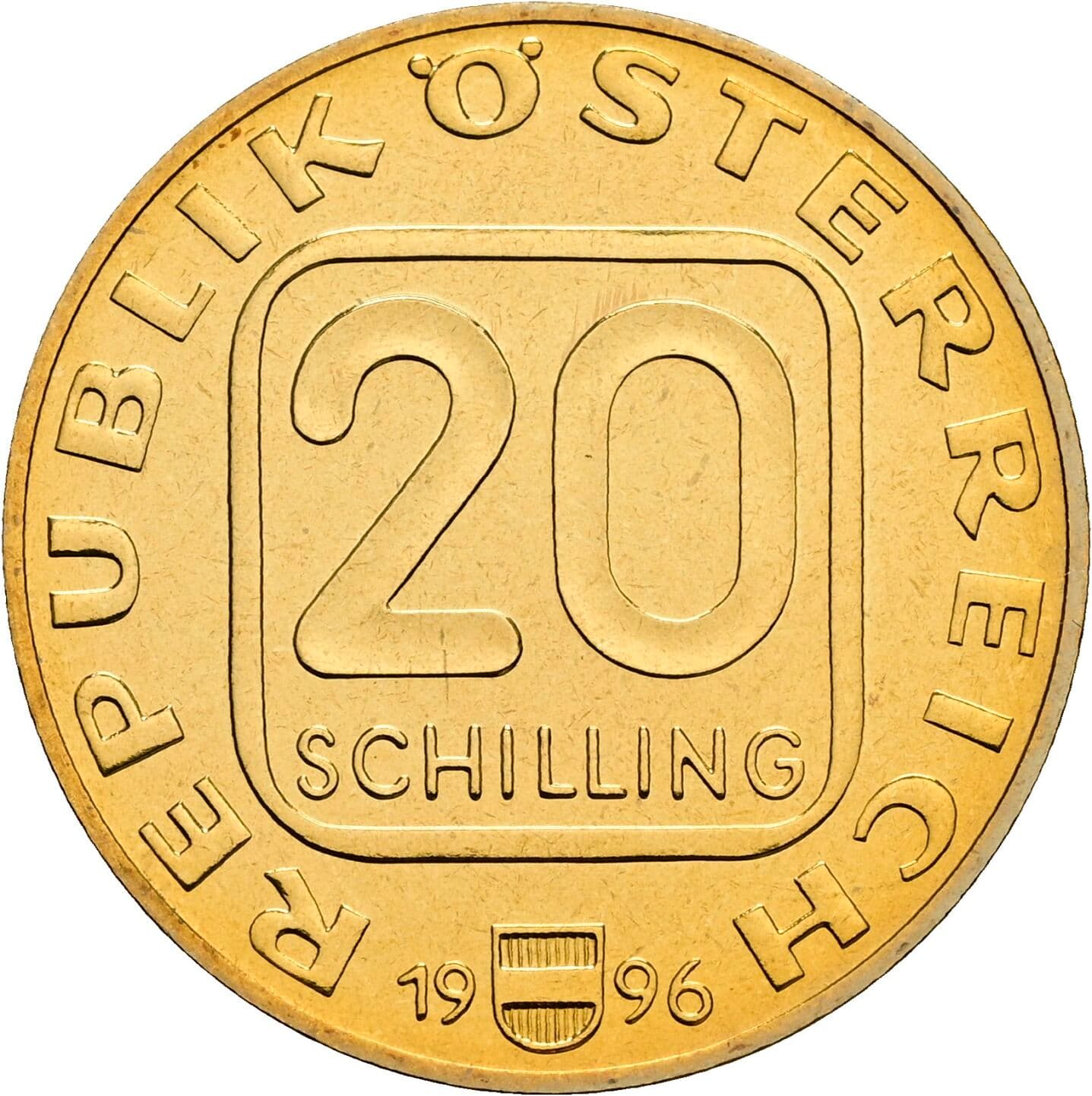 20 Schilling 1996 – Vorderseite