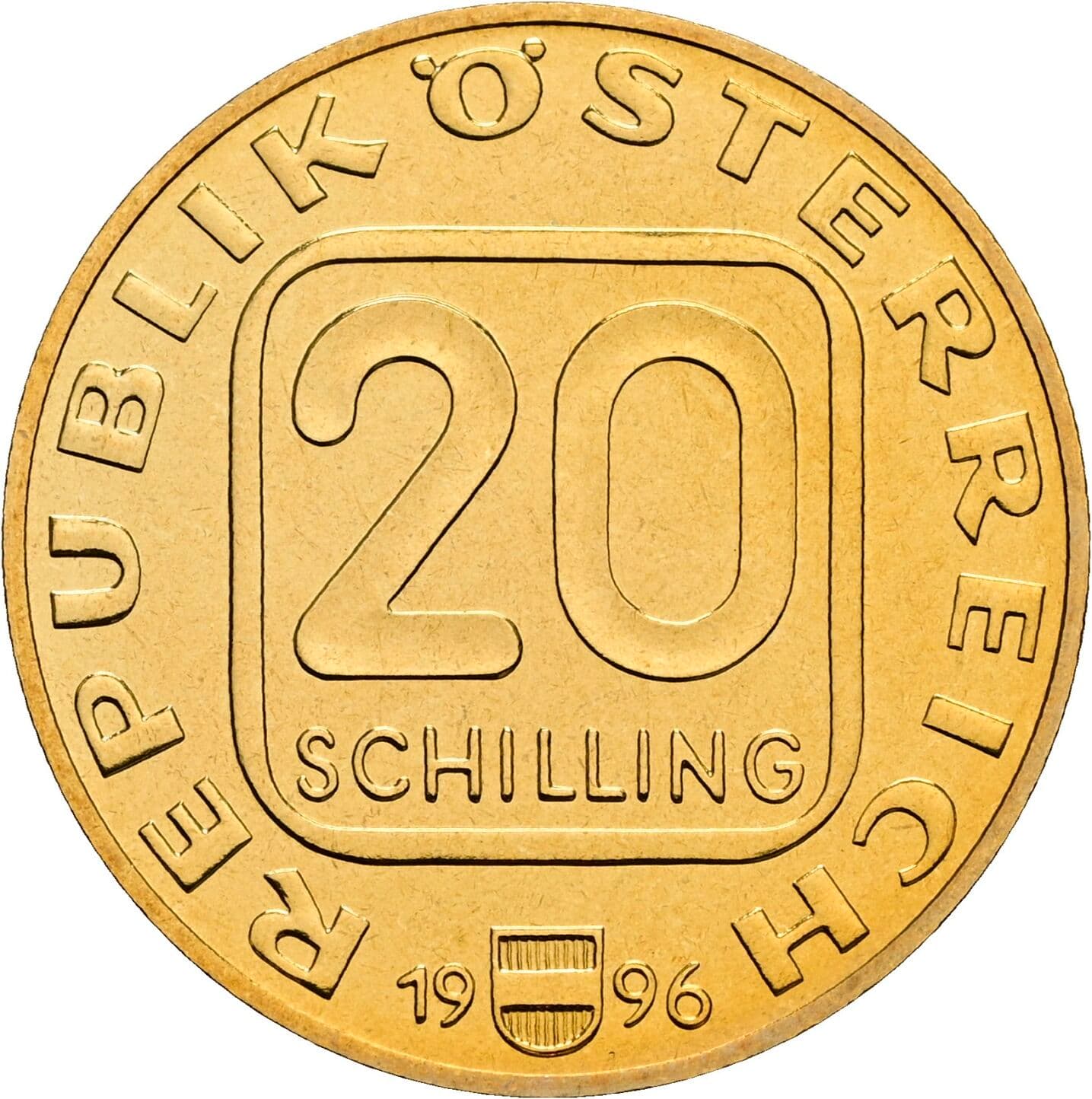 20 Schilling 1996 – Vorderseite