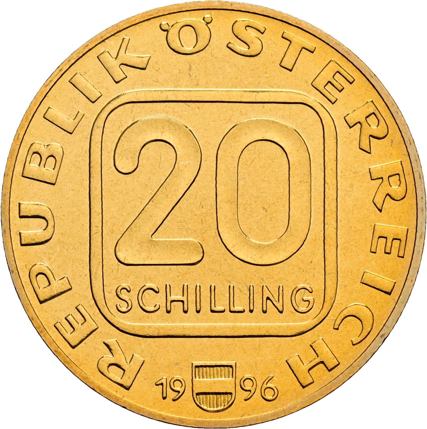 20 Schilling 1996 – Vorderseite