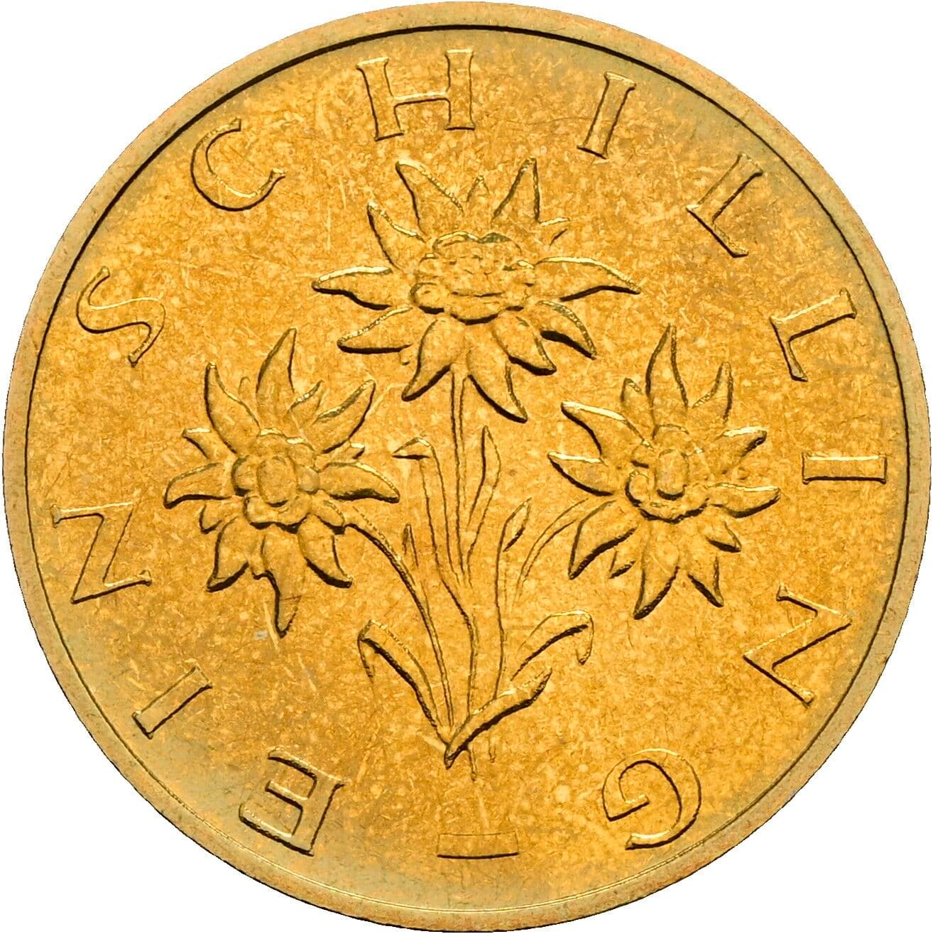 1 Schilling 1996 – Rückseite