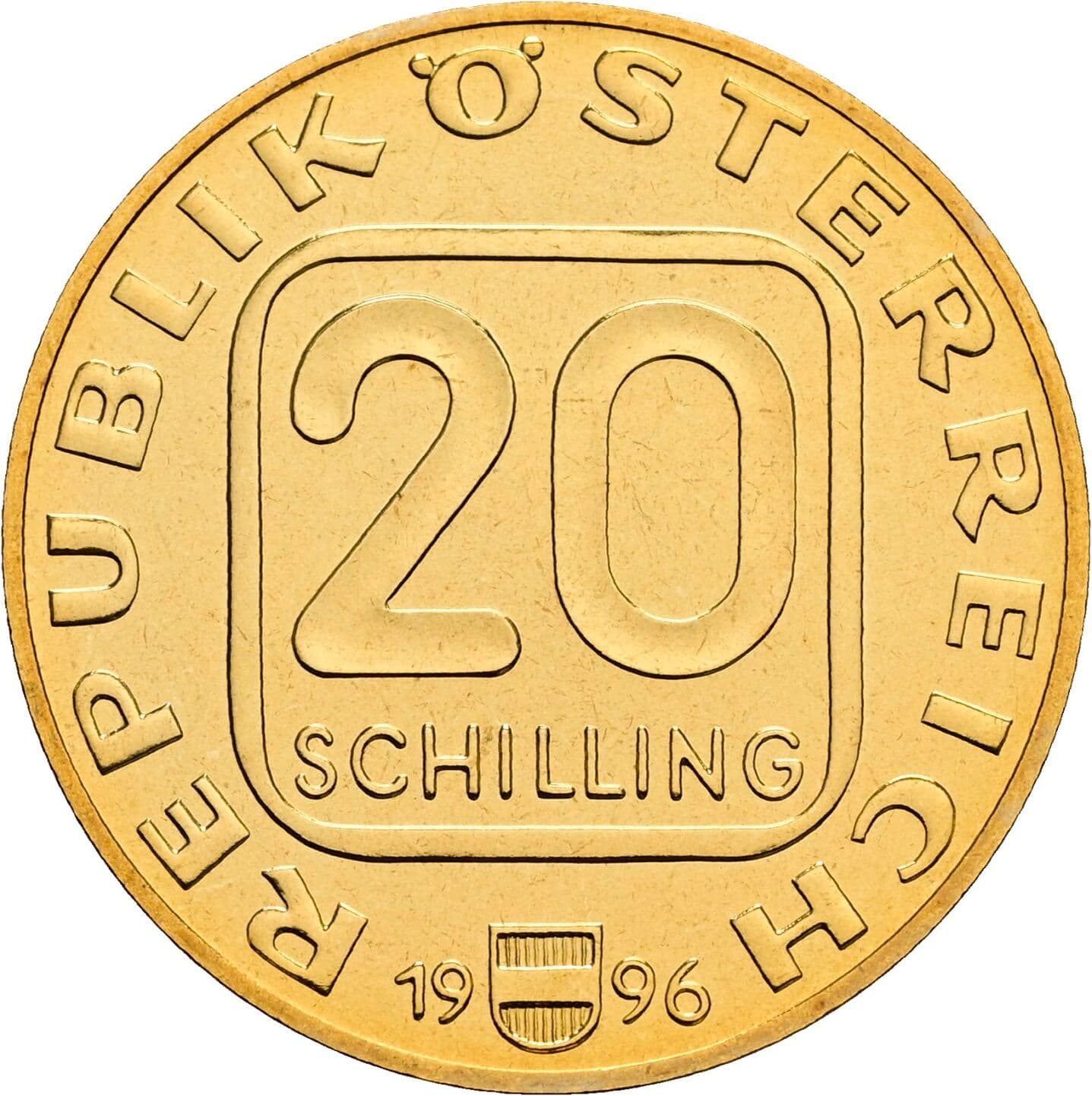 20 Schilling 1996 – Vorderseite