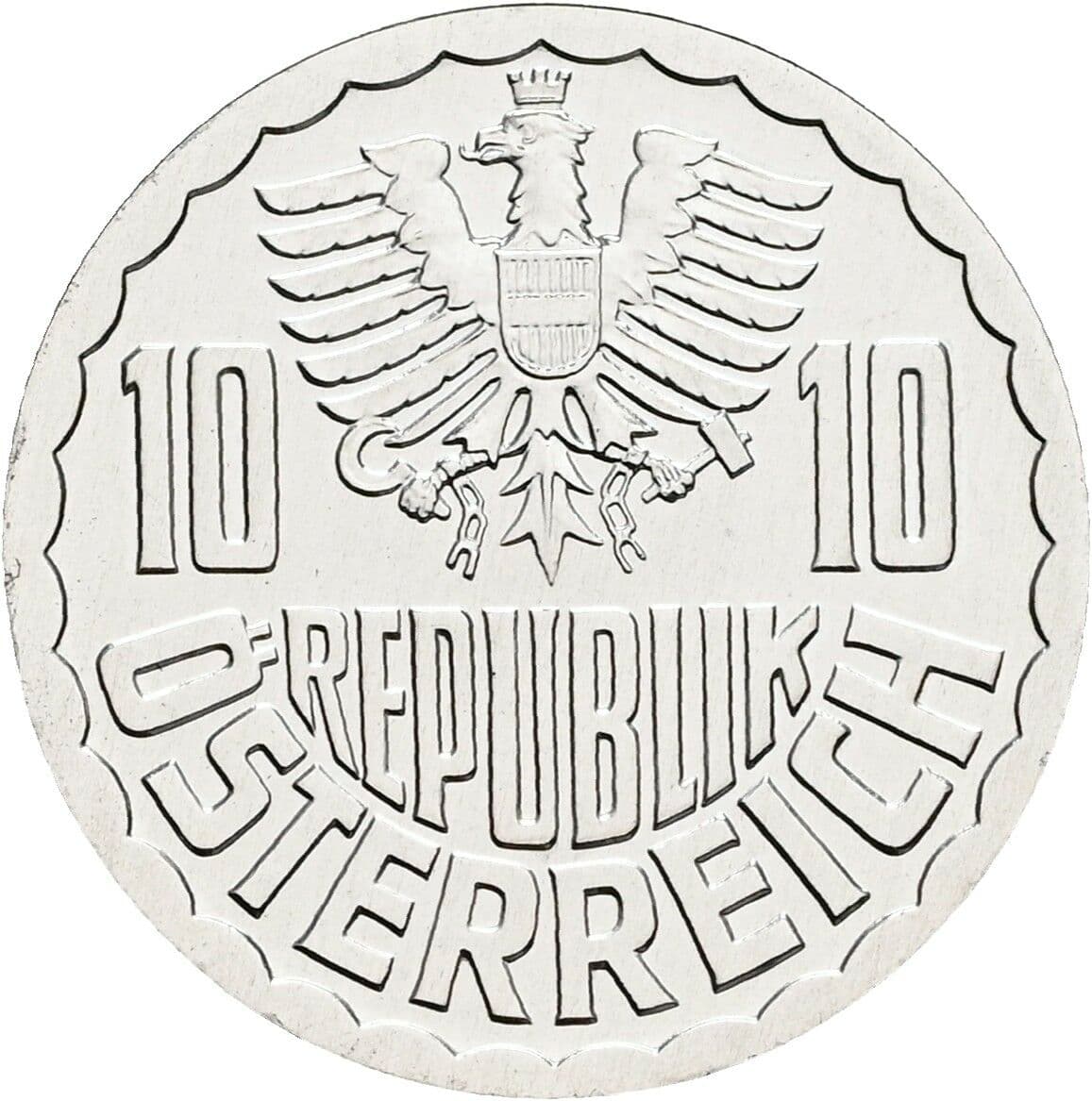 10 Groschen 2001 – Rückseite