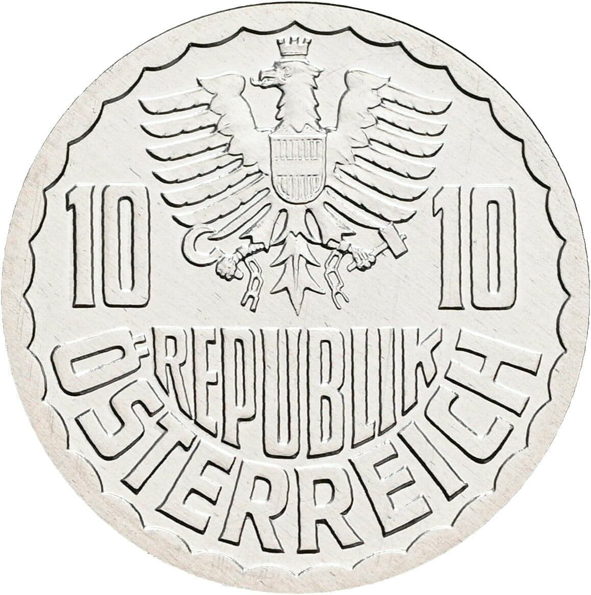 10 Groschen 2001 – Rückseite