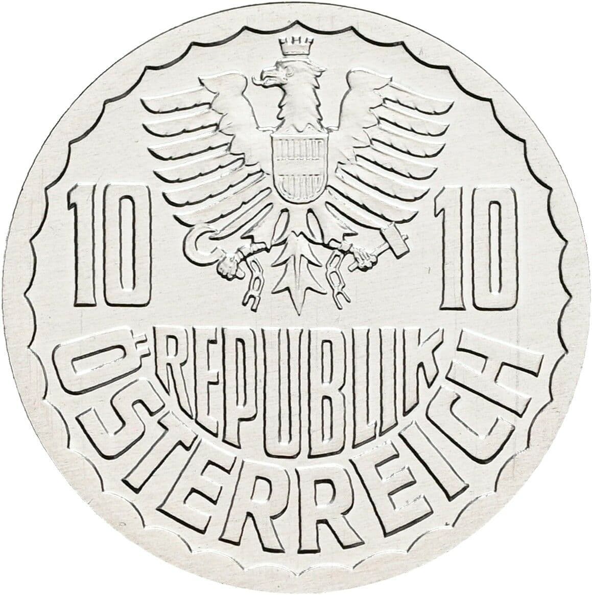 10 Groschen 2001 – Rückseite
