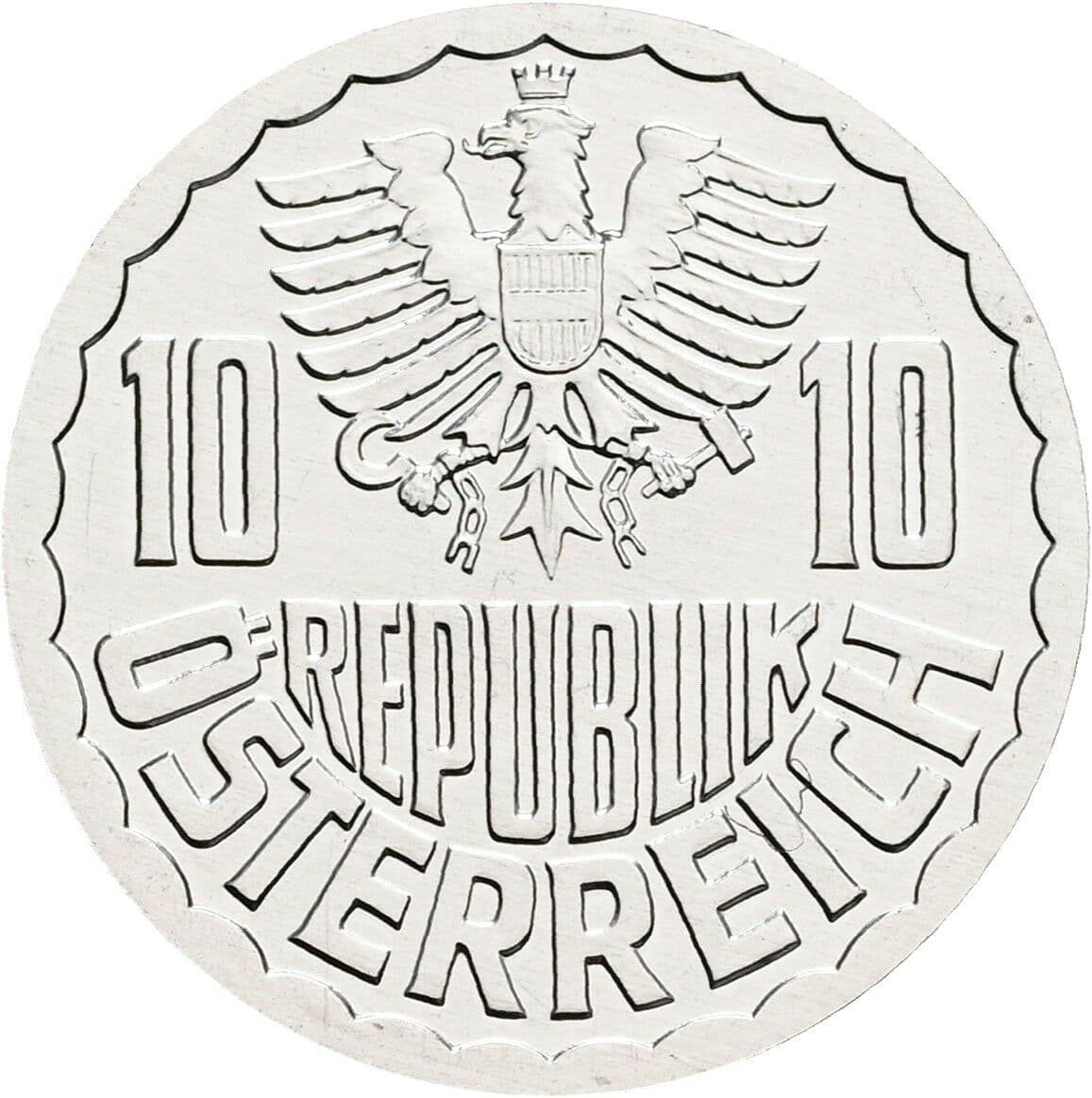 10 Groschen 2001 – Rückseite