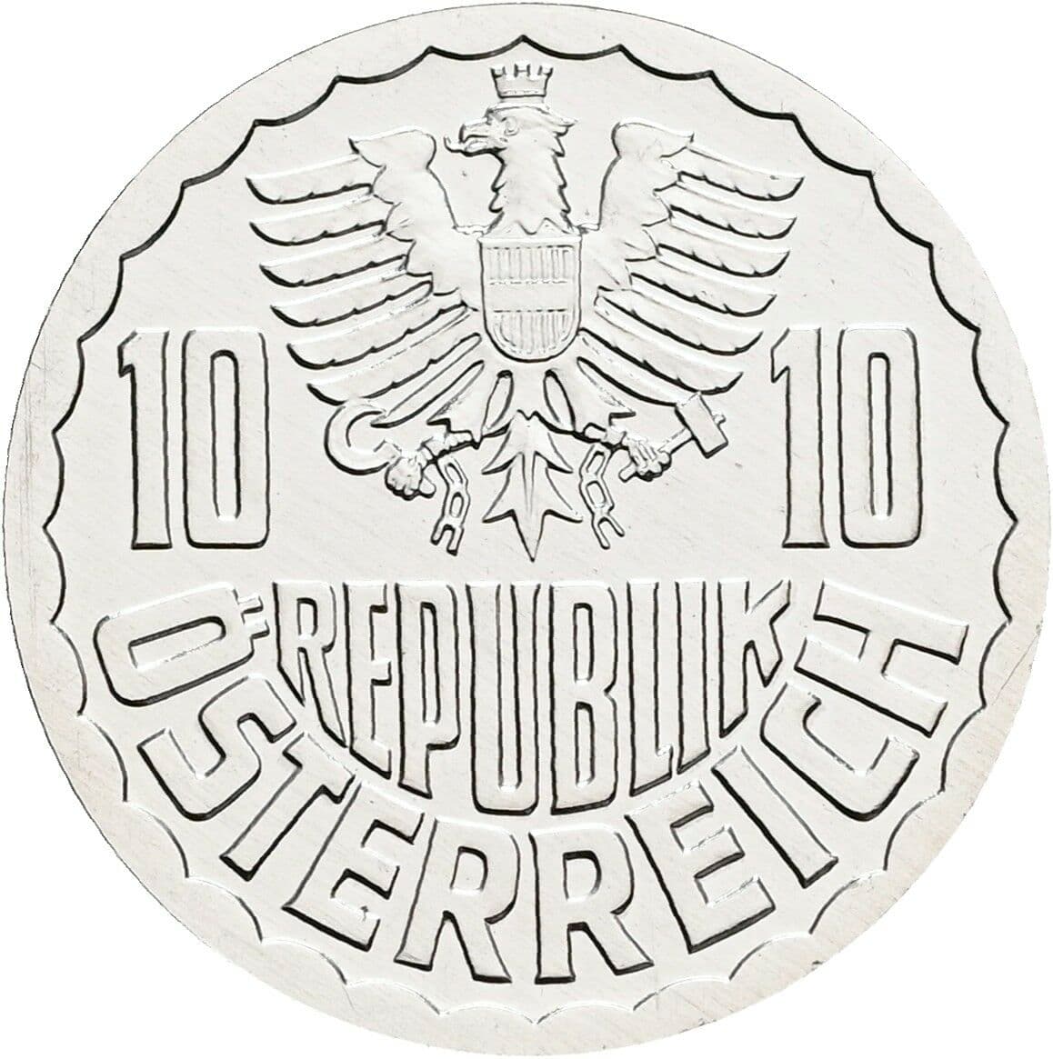 10 Groschen 2001 – Rückseite