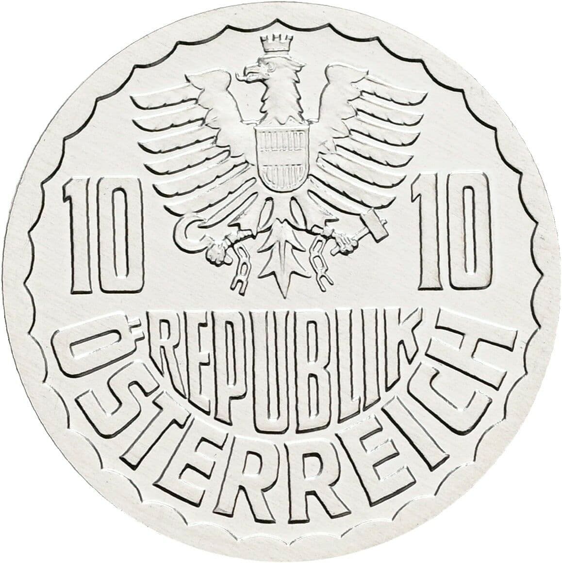 10 Groschen 2001 – Rückseite