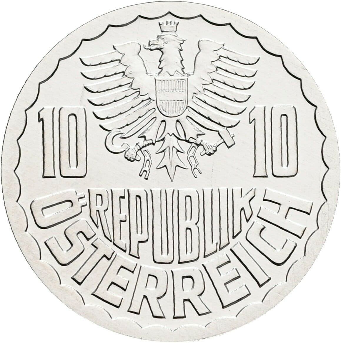 10 Groschen 2001 – Rückseite