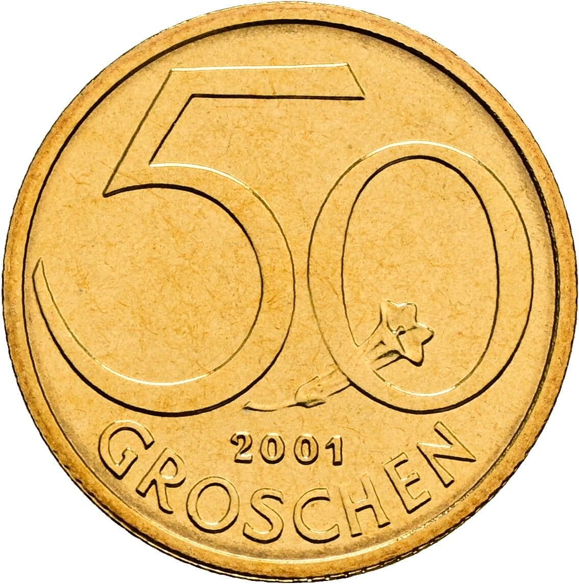 50 Groschen 2001 – Vorderseite