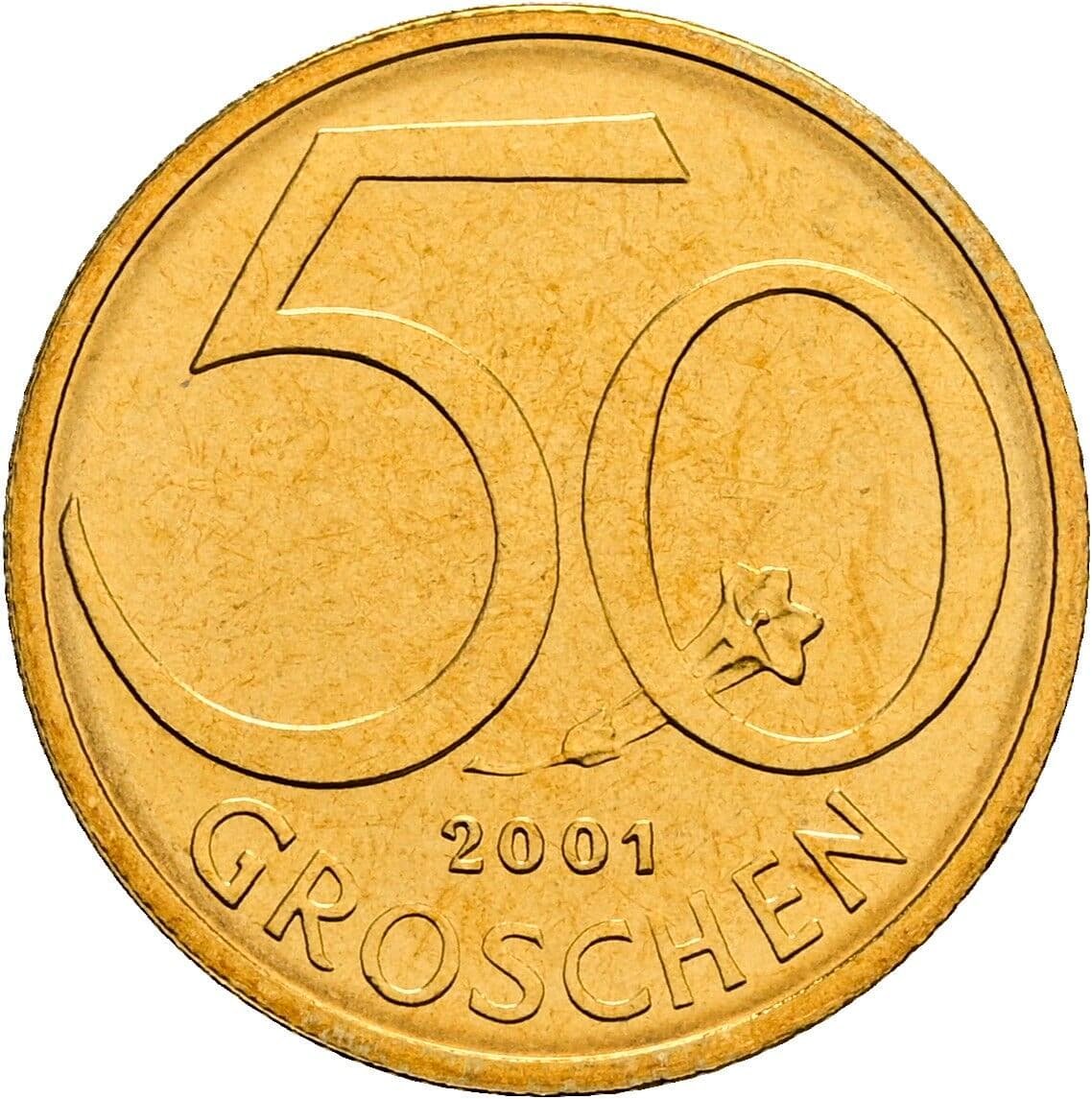 50 Groschen 2001 – Vorderseite