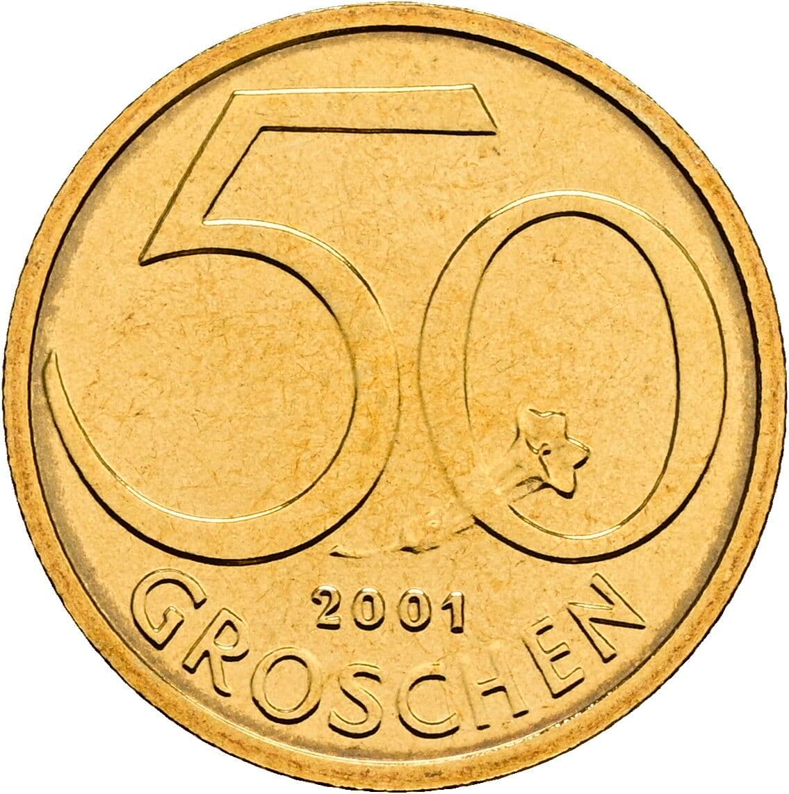50 Groschen 2001 – Vorderseite