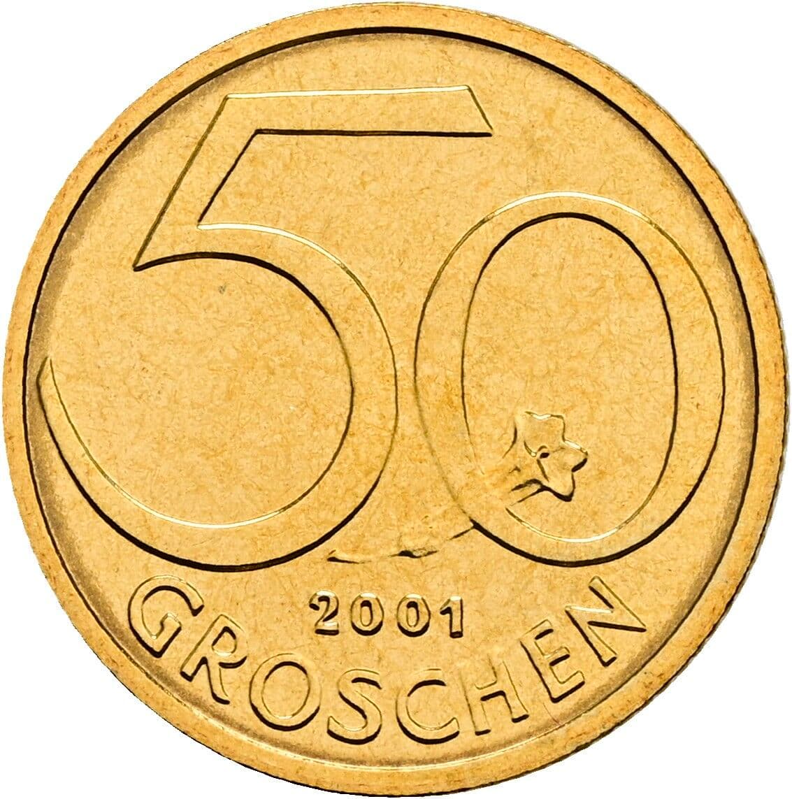 50 Groschen 2001 – Vorderseite