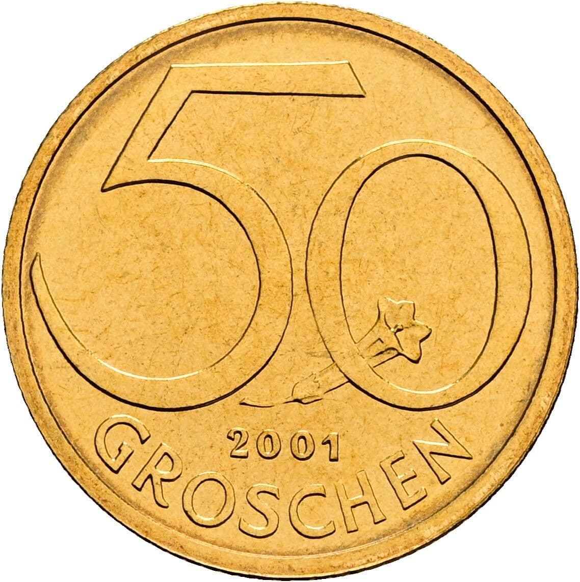 50 Groschen 2001 – Vorderseite