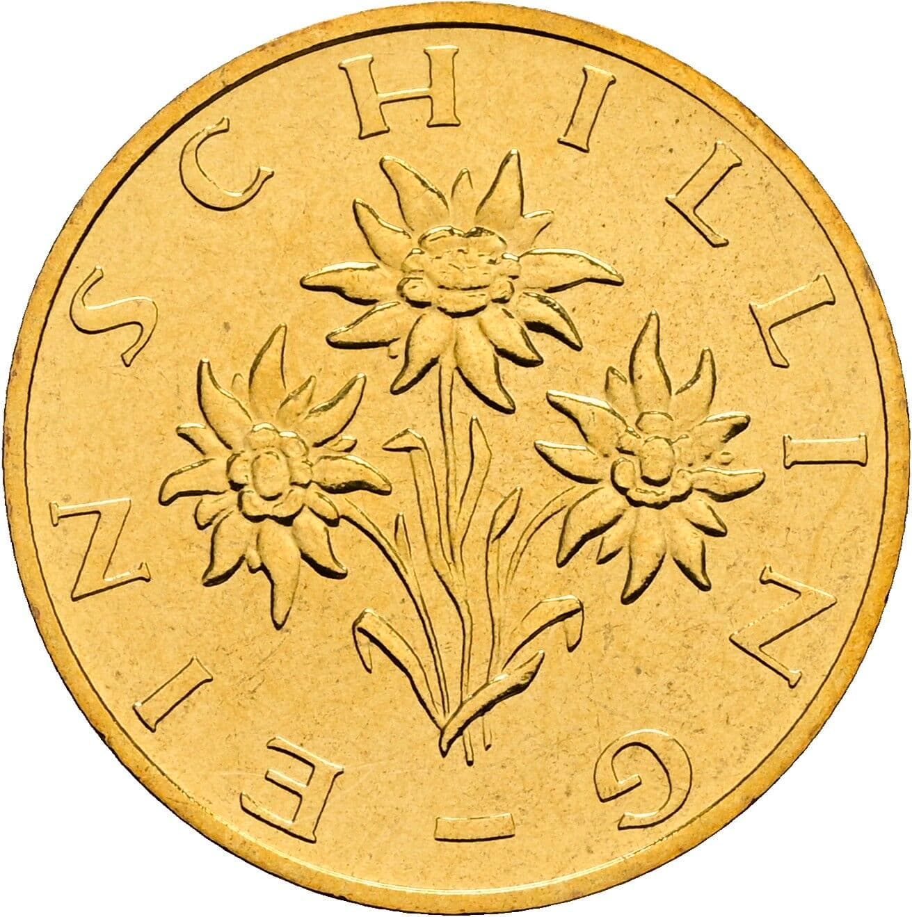1 Schilling 2001 – Rückseite