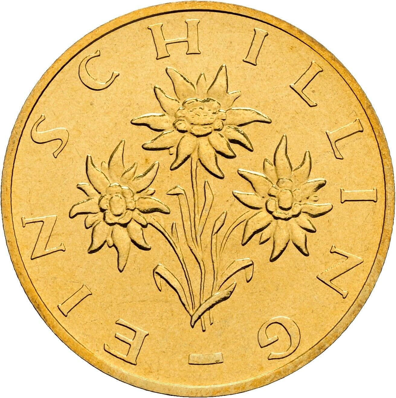 1 Schilling 2001 – Rückseite