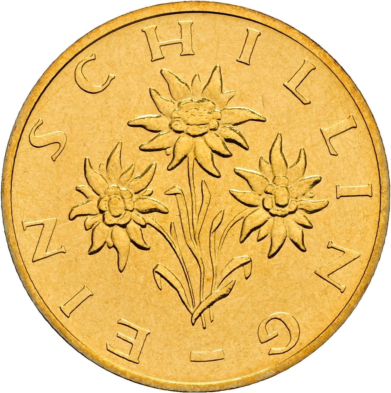 1 Schilling 2001 – Rückseite