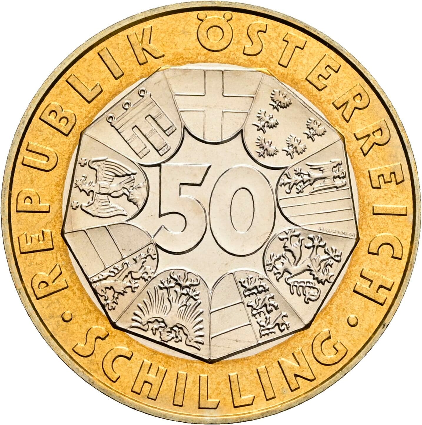 50 Schilling 1997 – Vorderseite