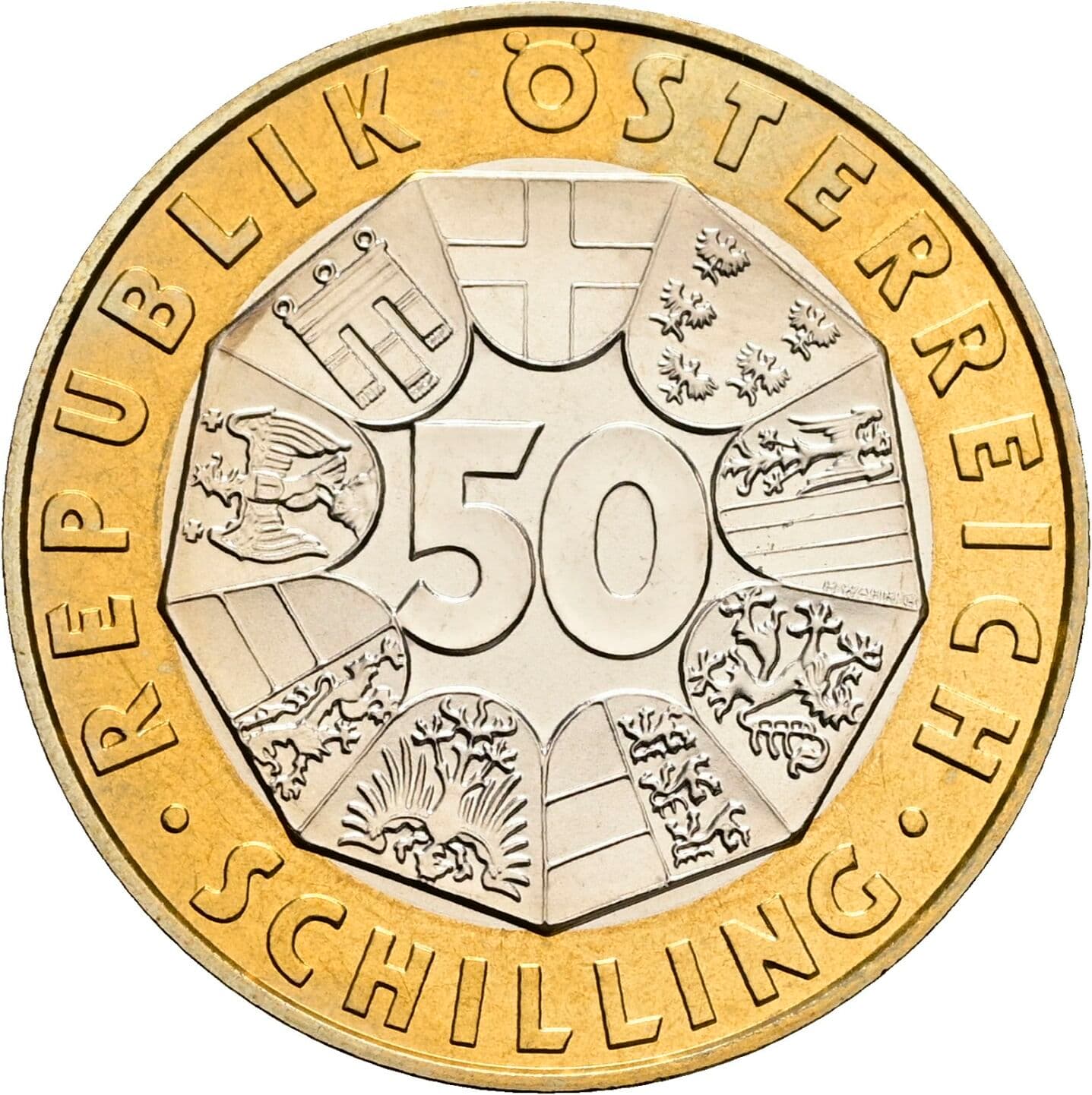 50 Schilling 1997 – Vorderseite