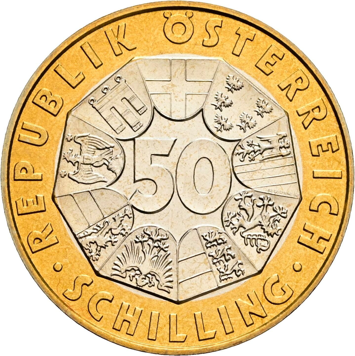 50 Schilling 1998 – Vorderseite