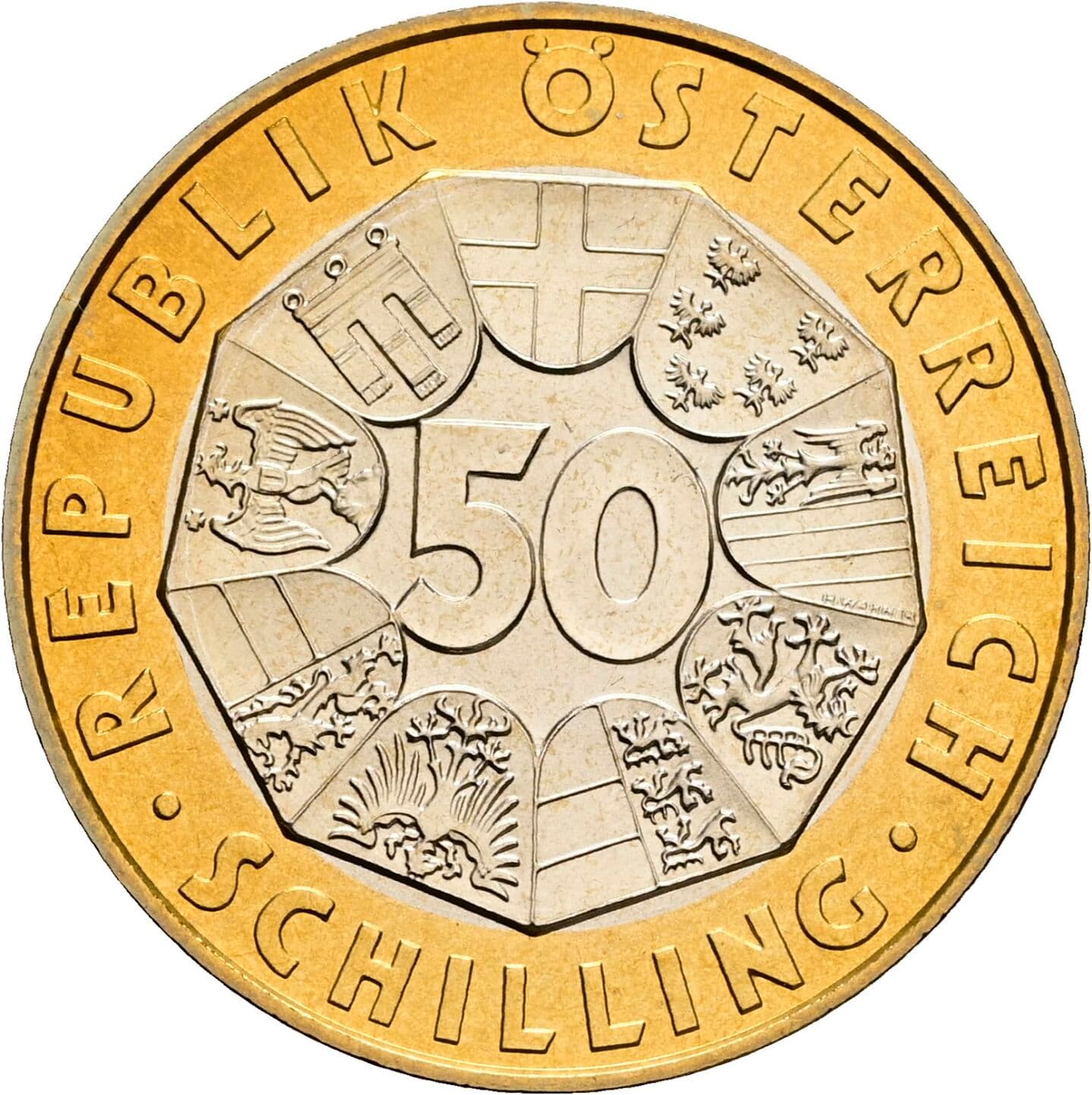 50 Schilling 1998 – Vorderseite