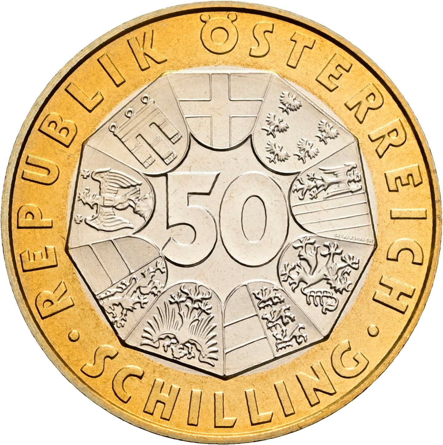 50 Schilling 1997 – Vorderseite