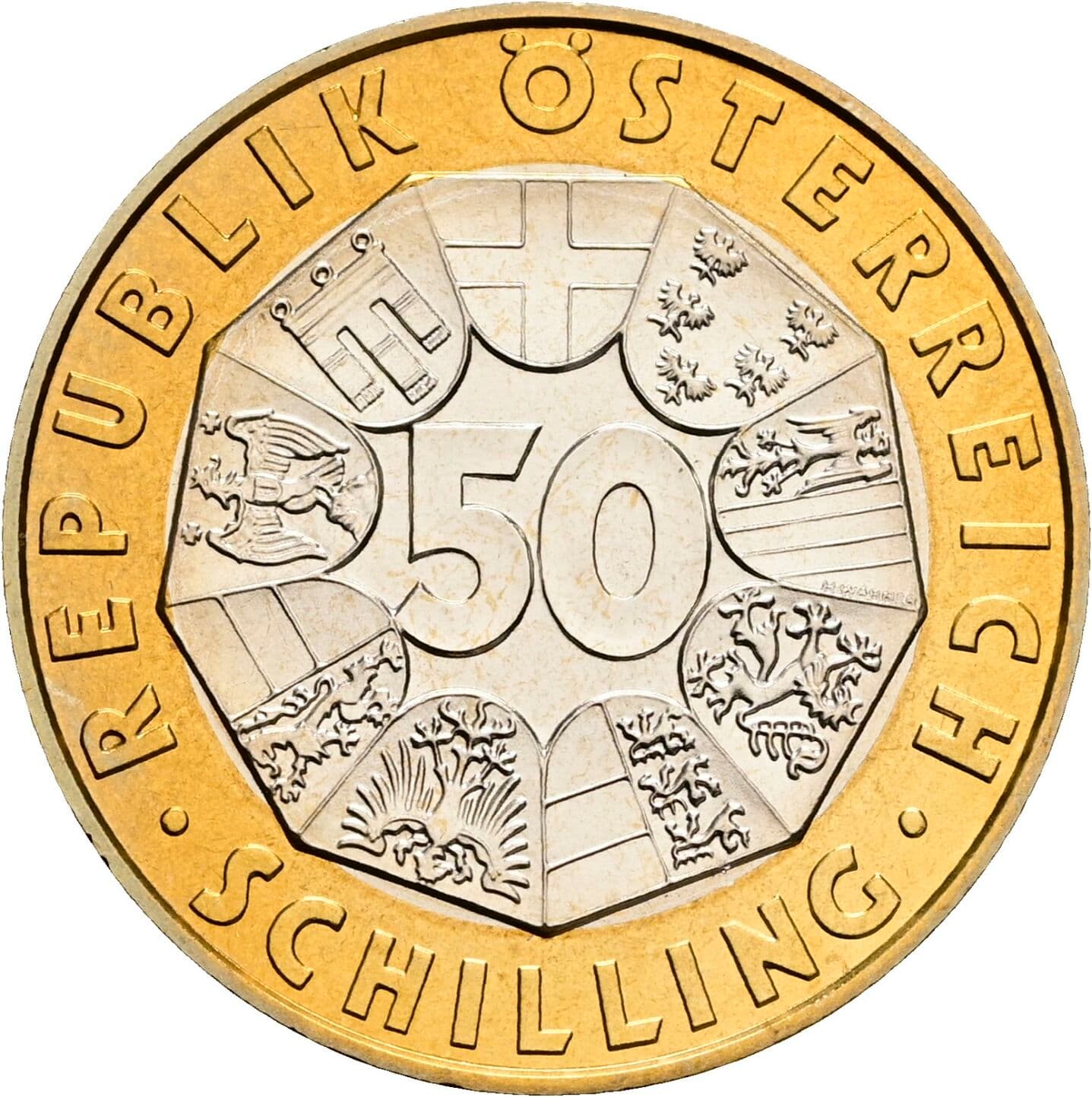 50 Schilling 1998 – Vorderseite