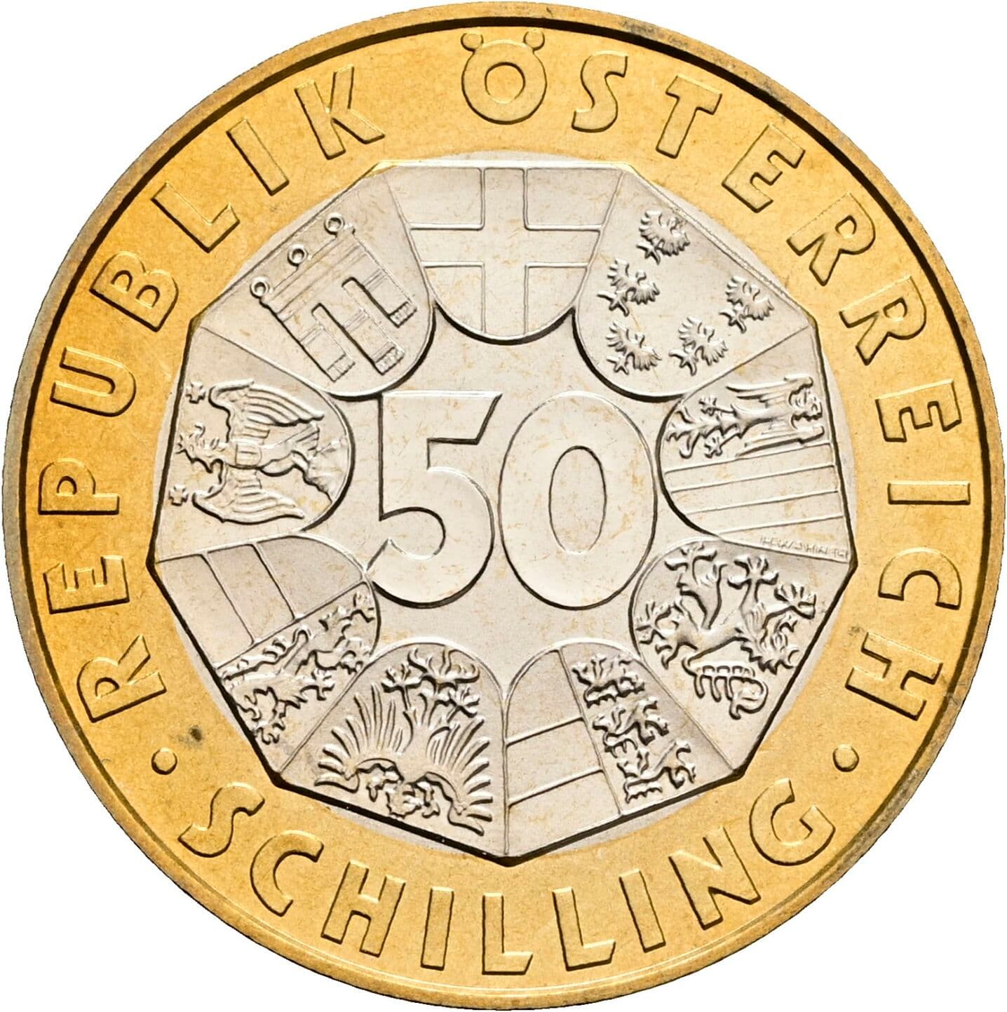 50 Schilling 1998 – Vorderseite