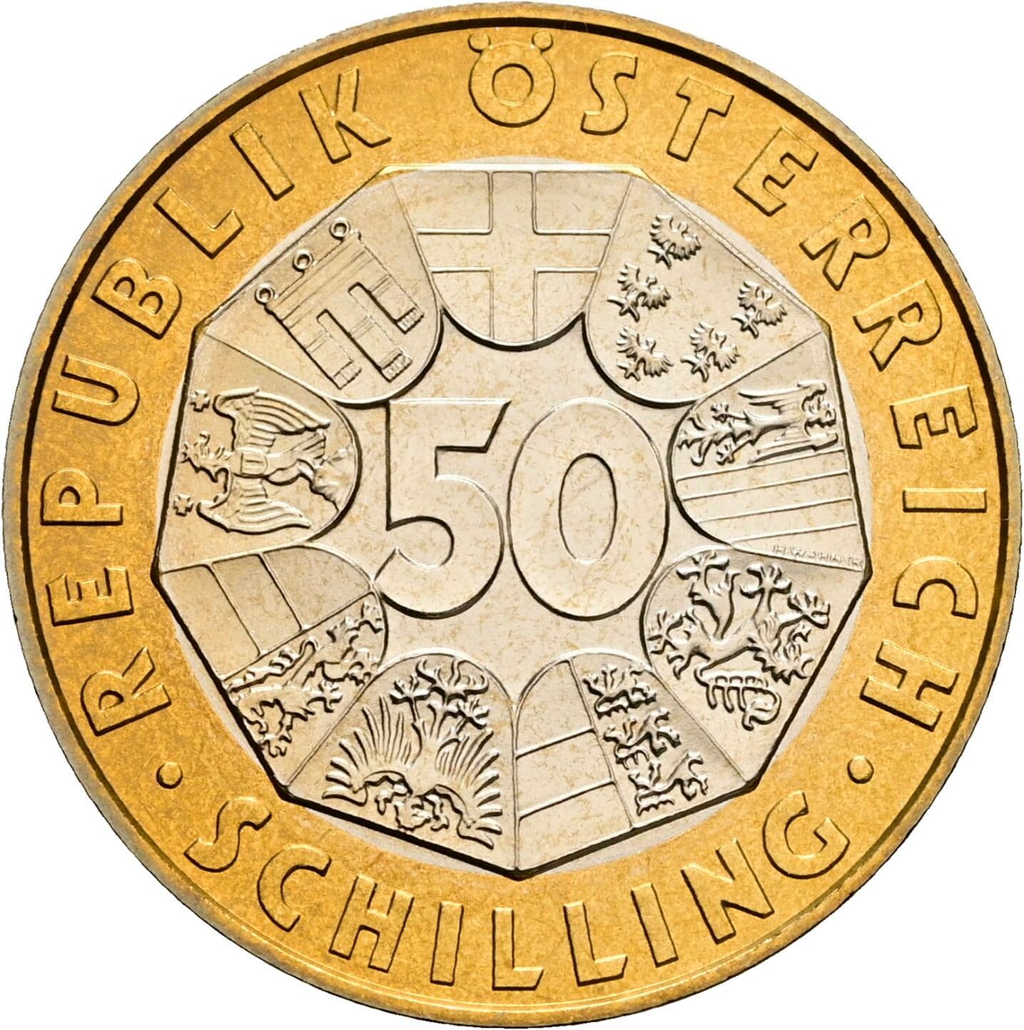 50 Schilling 1998 – Vorderseite