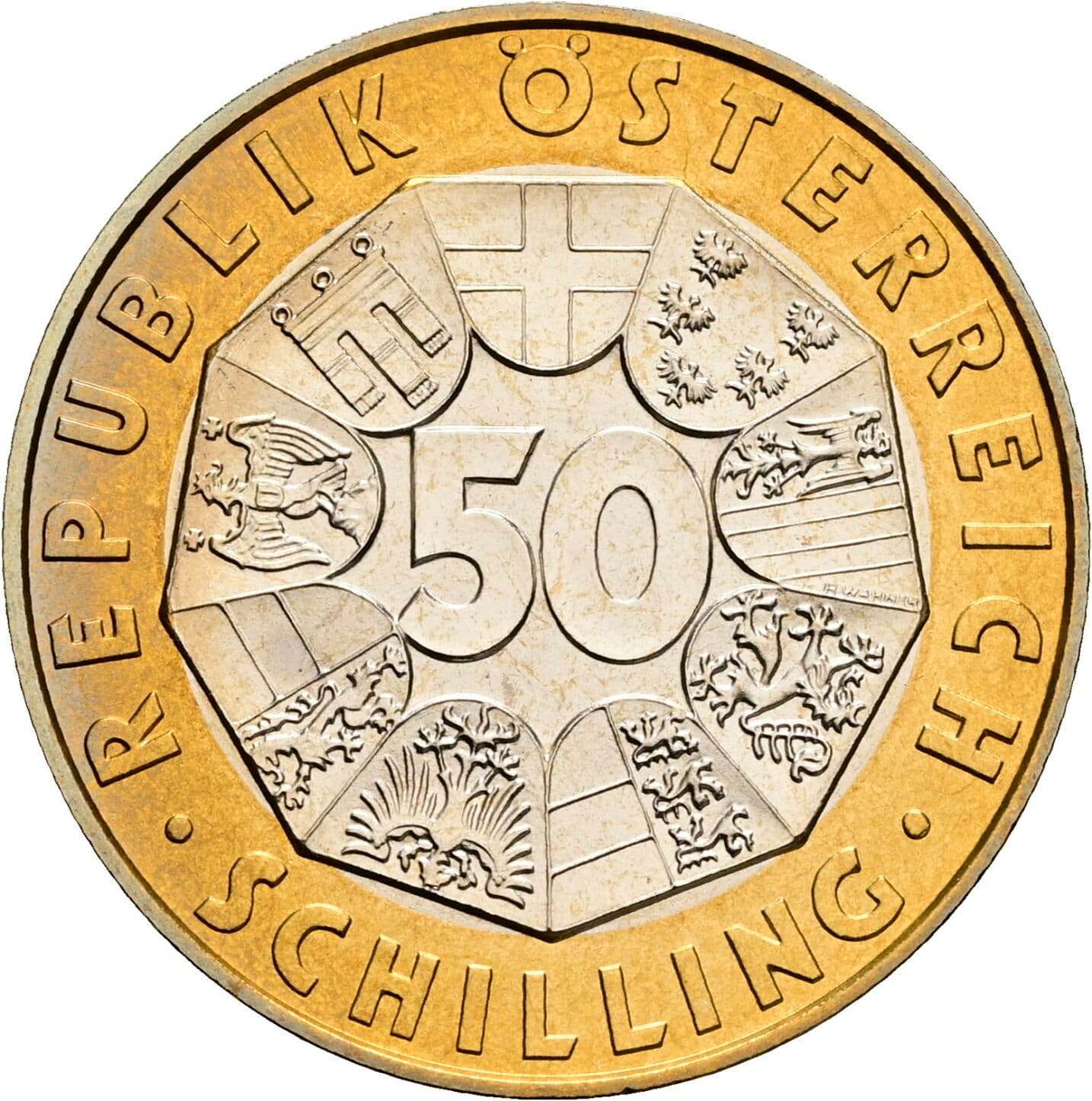 50 Schilling 1998 – Vorderseite