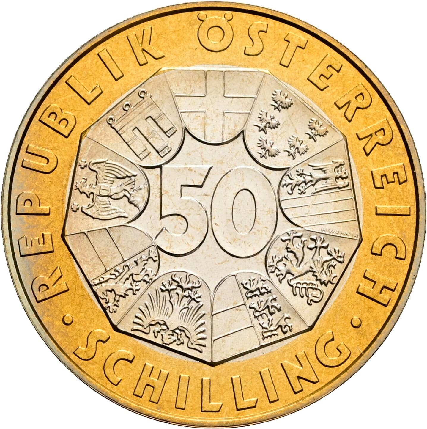 50 Schilling 1998 – Vorderseite
