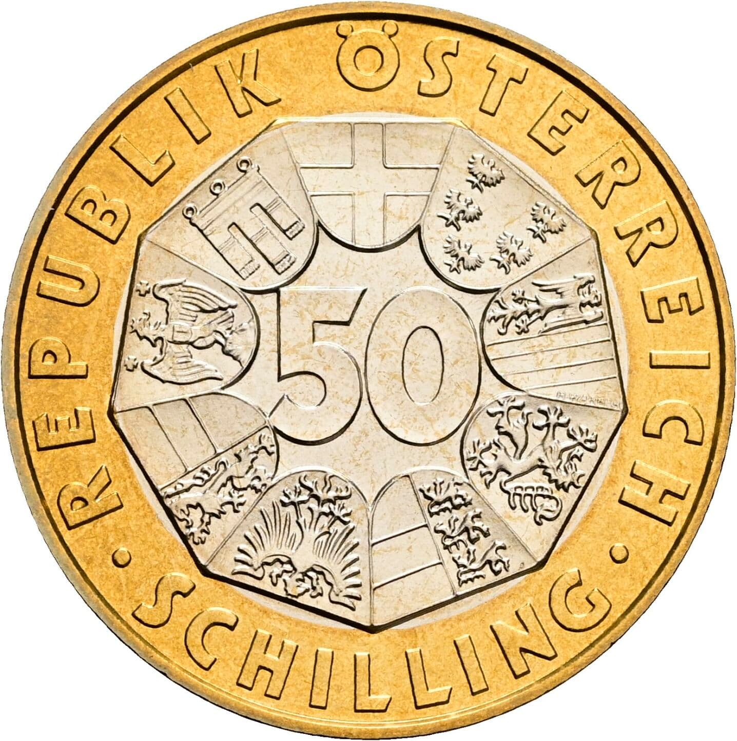 50 Schilling 1998 – Vorderseite