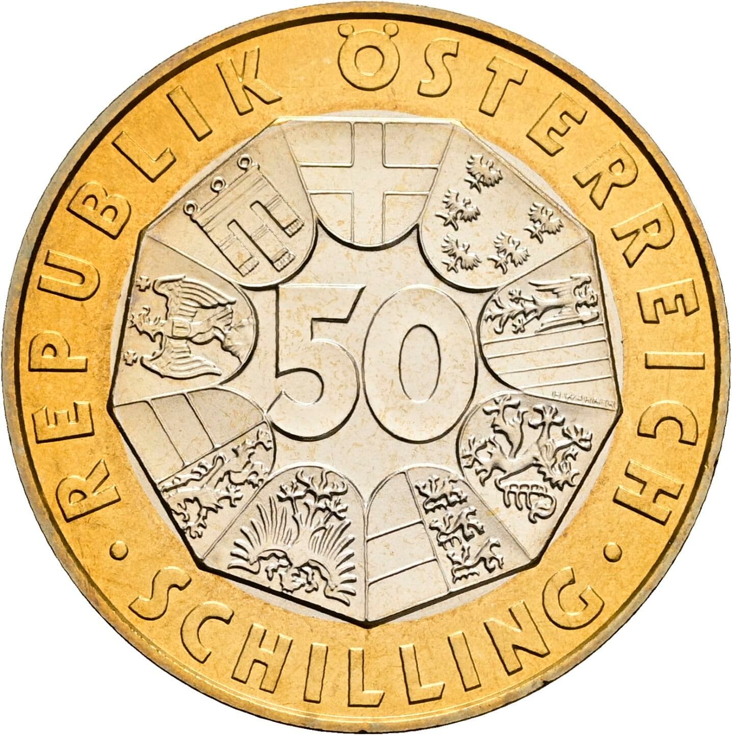 50 Schilling 1998 – Vorderseite