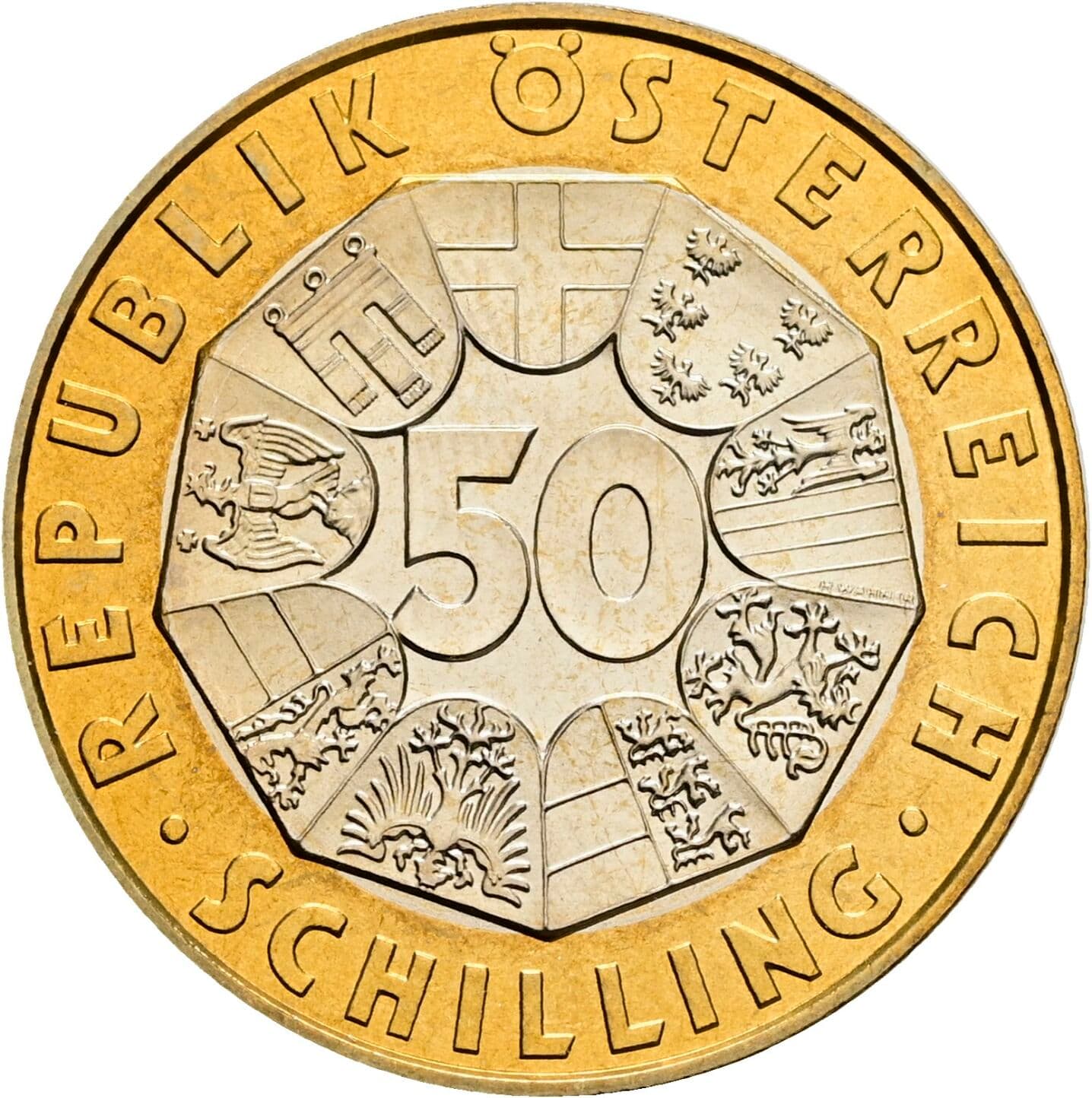 50 Schilling 1998 – Vorderseite