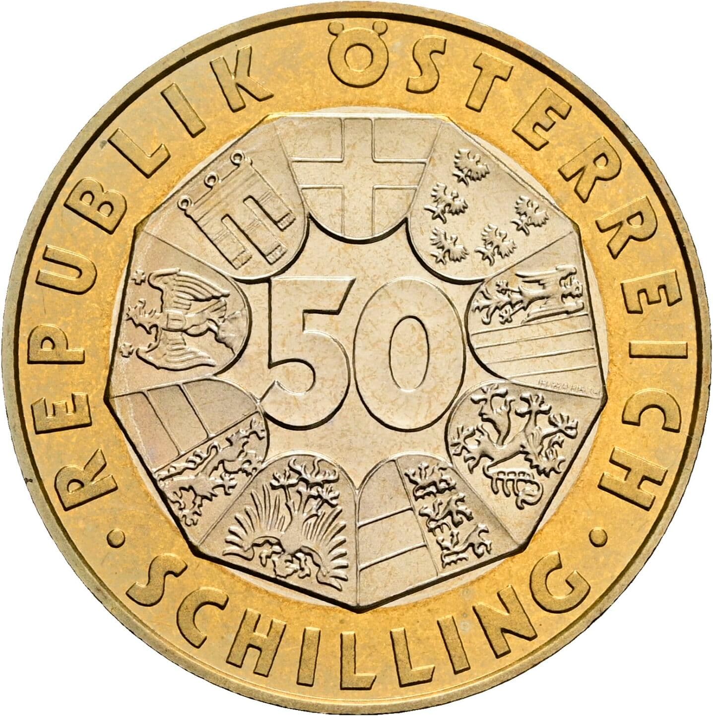50 Schilling 1998 – Vorderseite