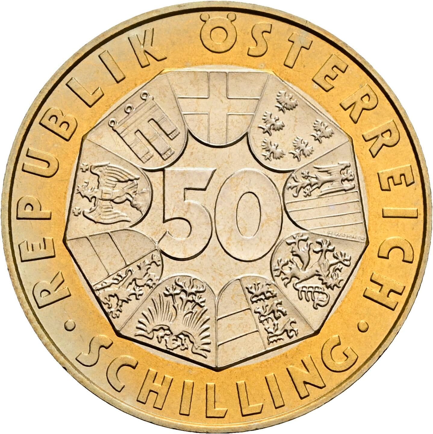 50 Schilling 1998 – Vorderseite