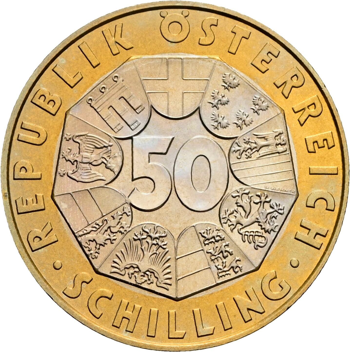 50 Schilling 1998 – Vorderseite
