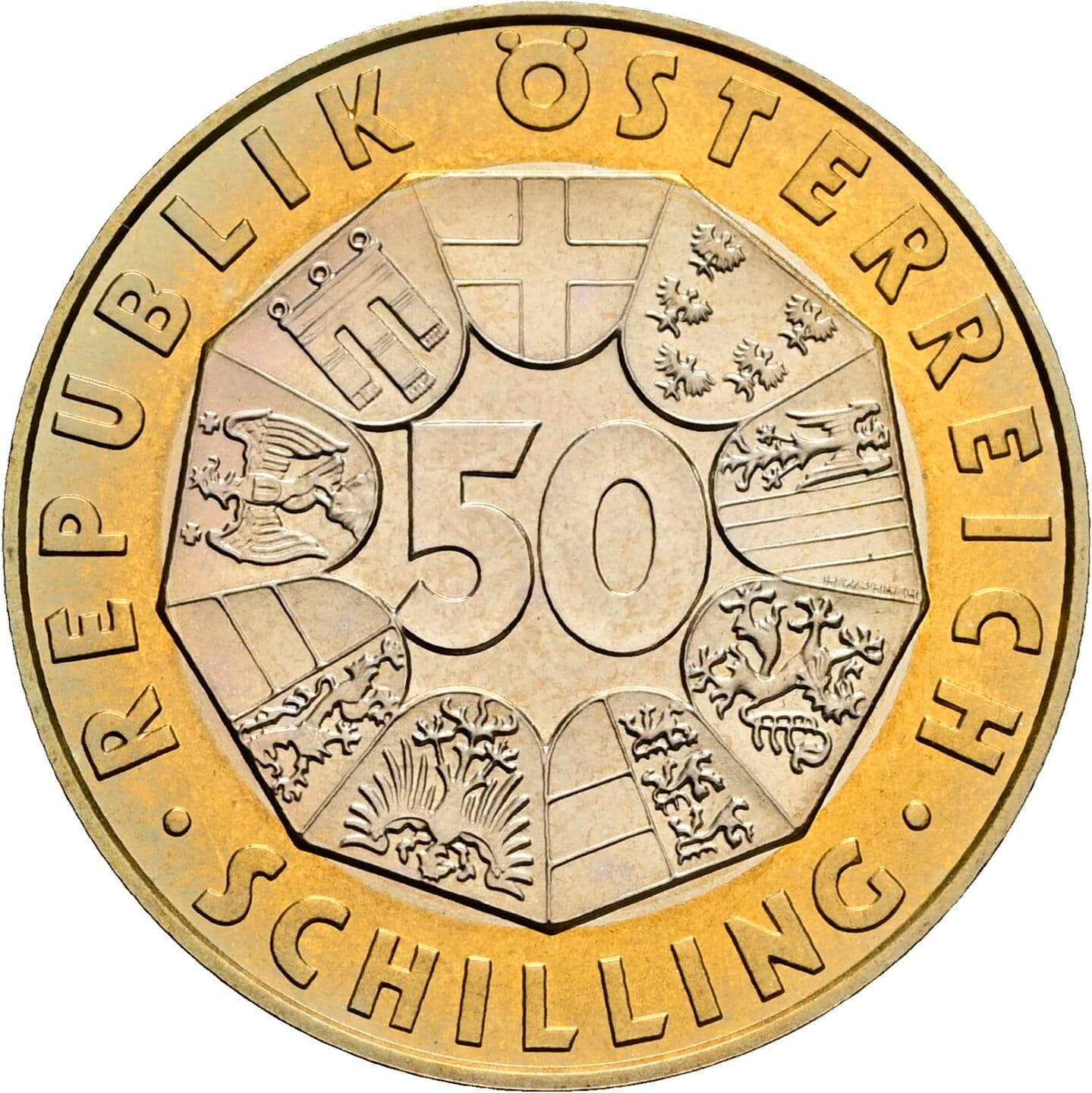 50 Schilling 1998 – Vorderseite