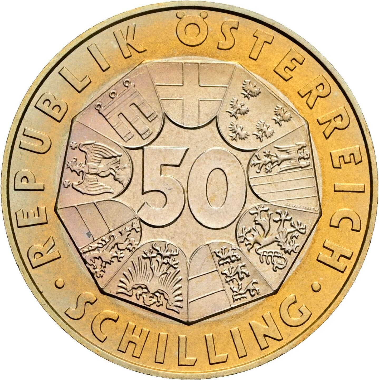 50 Schilling 1998 – Vorderseite