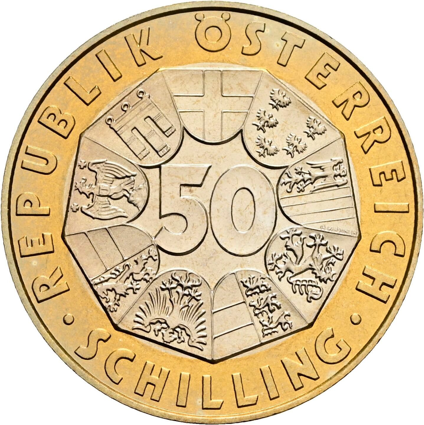 50 Schilling 1998 – Vorderseite