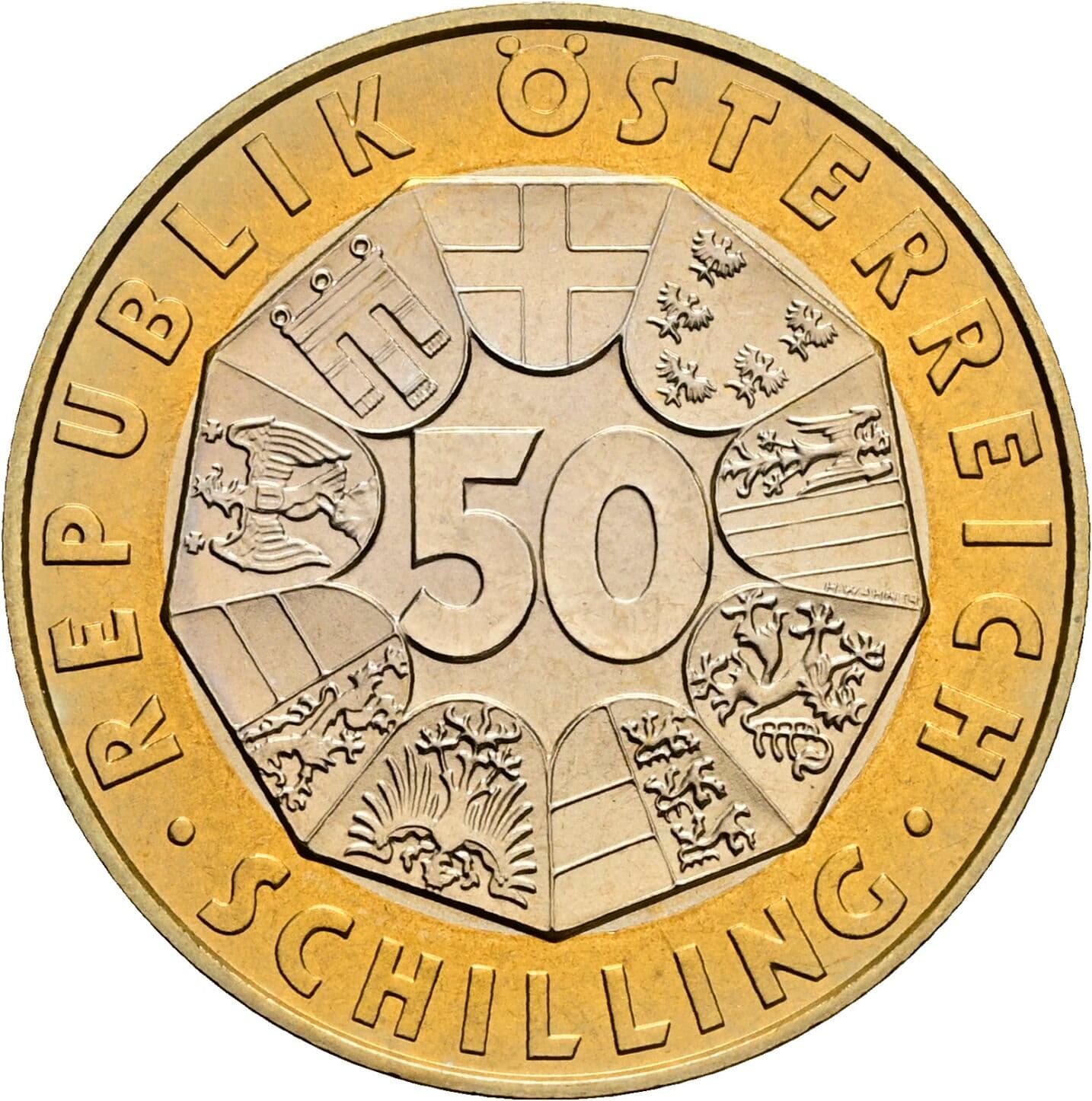 50 Schilling 1998 – Vorderseite