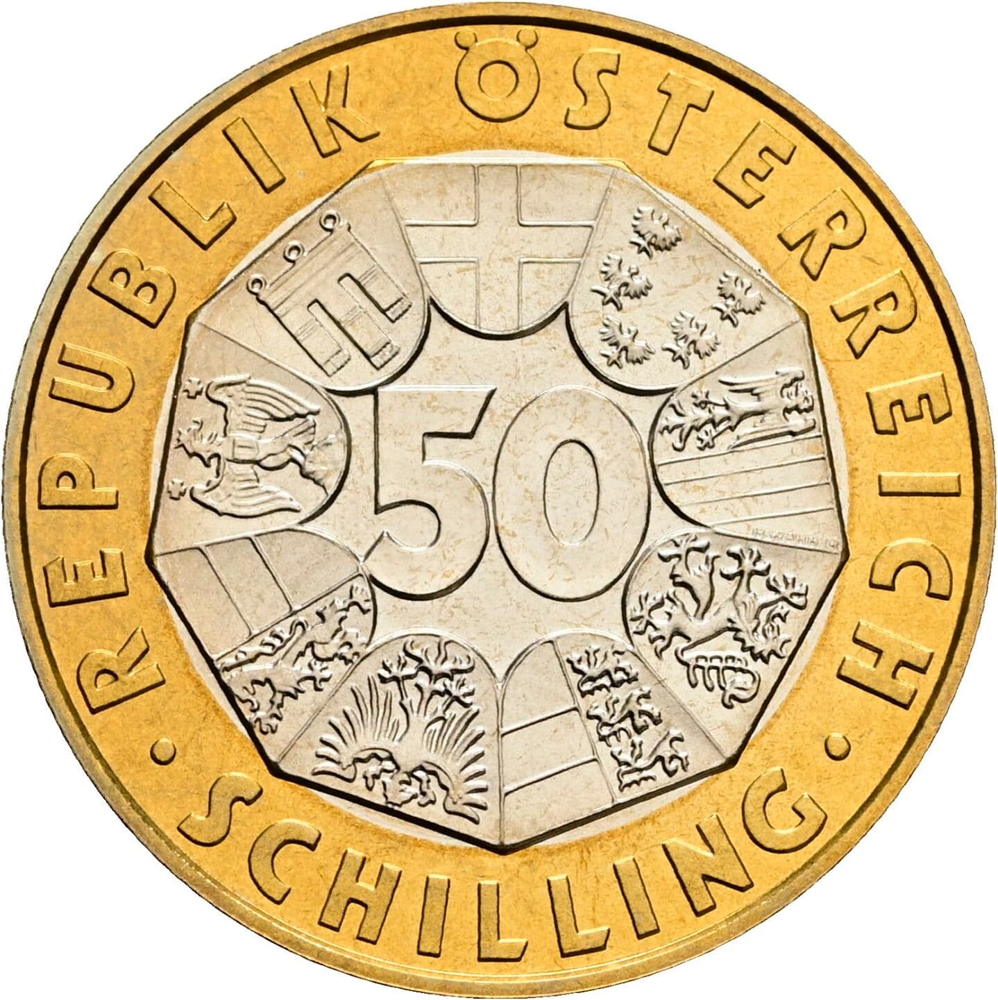 50 Schilling 1998 – Vorderseite