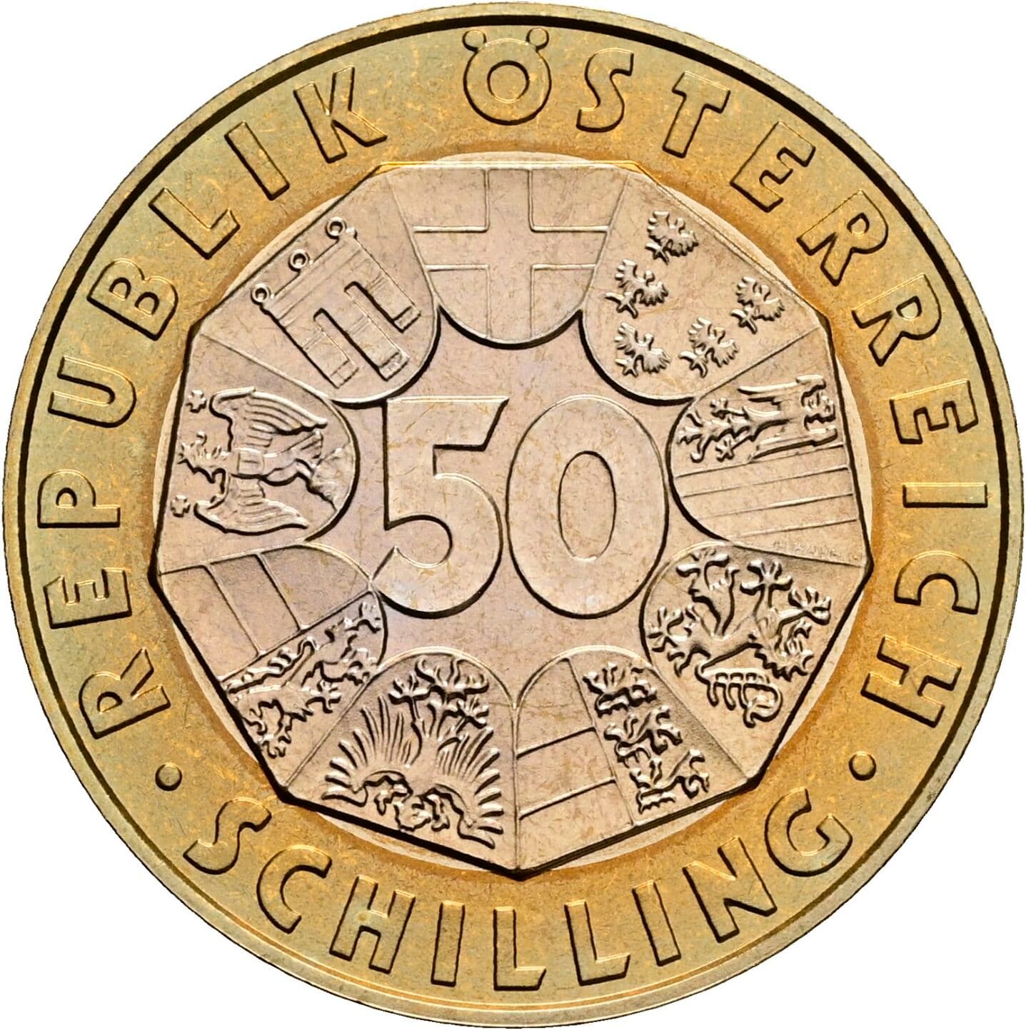 50 Schilling 1998 – Vorderseite