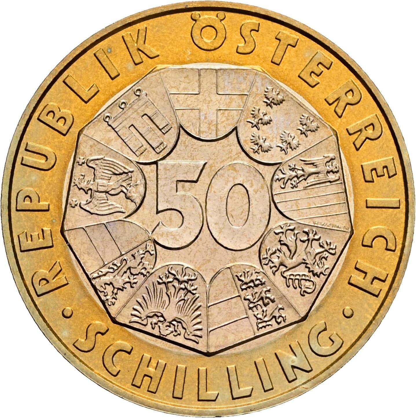 50 Schilling 1998 – Vorderseite