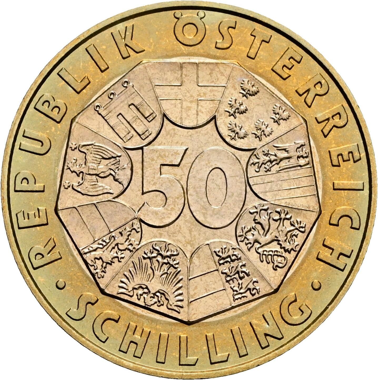 50 Schilling 1998 – Vorderseite